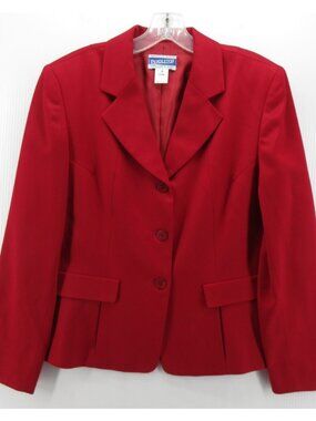 VINTAGE Pendleton Blazer 8 Virgin Wool Jacket Coat Holiday Office 90s*